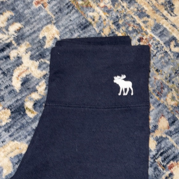 Abercrombie kids Abercrombie & fitch navy blue girls/youth/kids leggings 9/10 - Picture 14 of 15